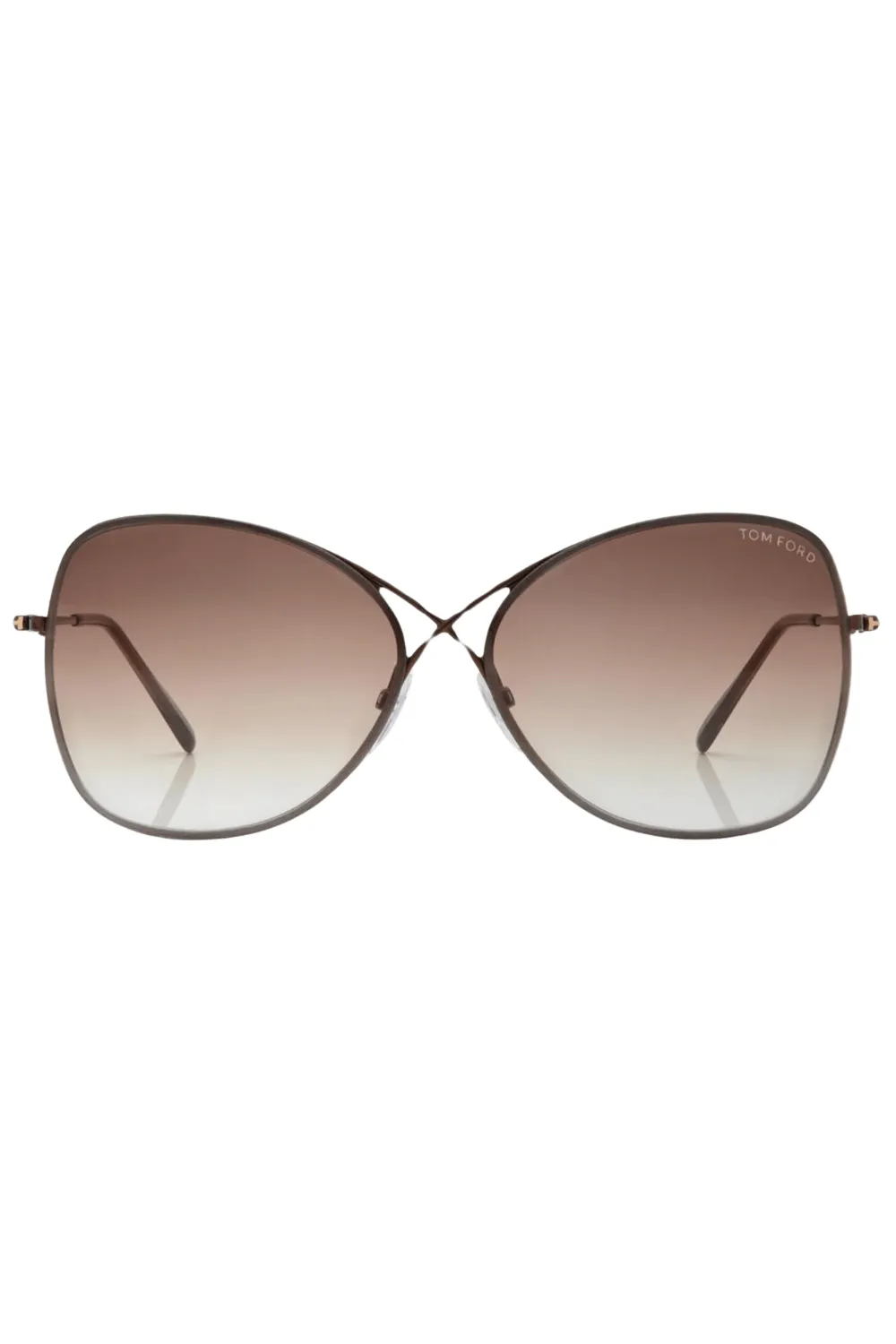 Colette Brown Gradient Butterfly Sunglasses