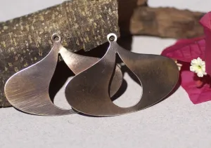 Copper or Brass or or Nickel Silver or Bronze Hoops Arabic 24g Shape Cutout Blanks for Enameling Stamping Texturing Jewelry Making Blank