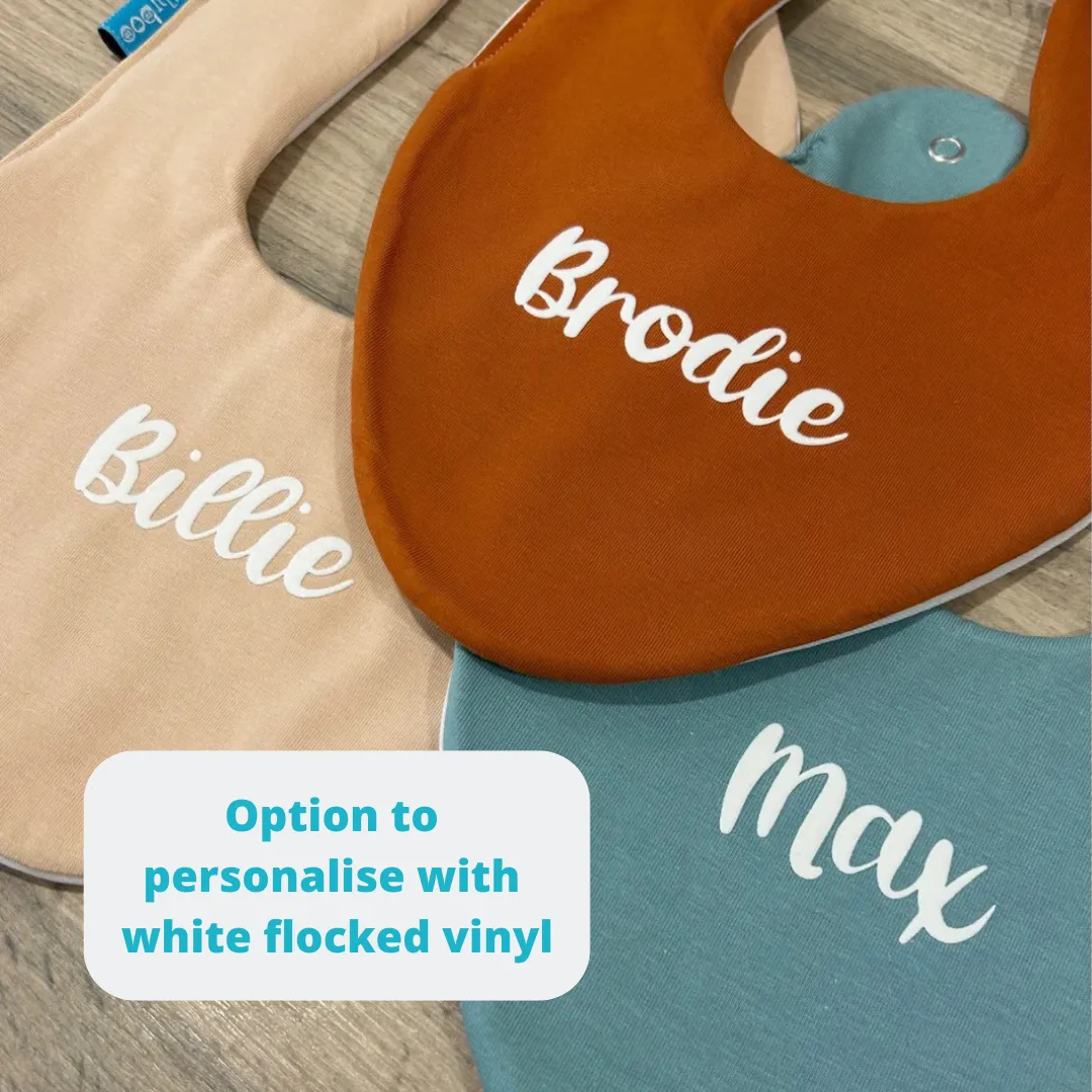 Coral Waterproof Dribble Bib