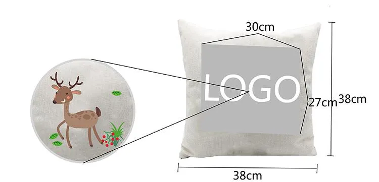 Cotton and Linen Square Pillows