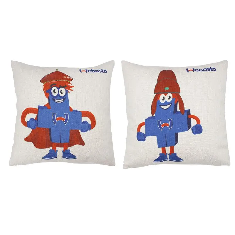 Cotton and Linen Square Pillows