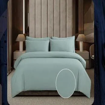 Cotton Co Gigi Duck Egg Embossed Micro Satin Duvet Cover Set