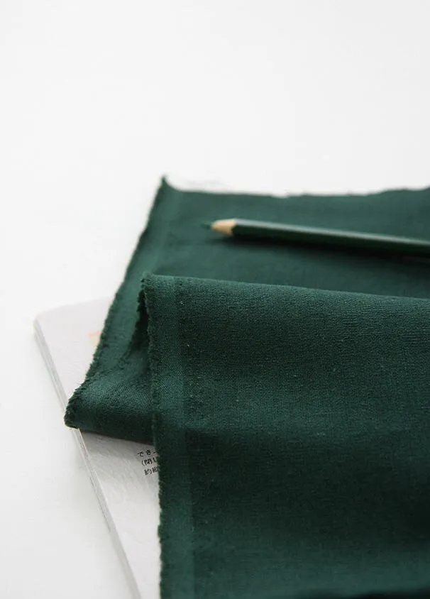 Cotton Linen Fabric, Solid Linen Blend, Christmas Colors, Red Cotton Linen, Green Cotton Linen, Quality Korean Fabric  - By the Yard /86743