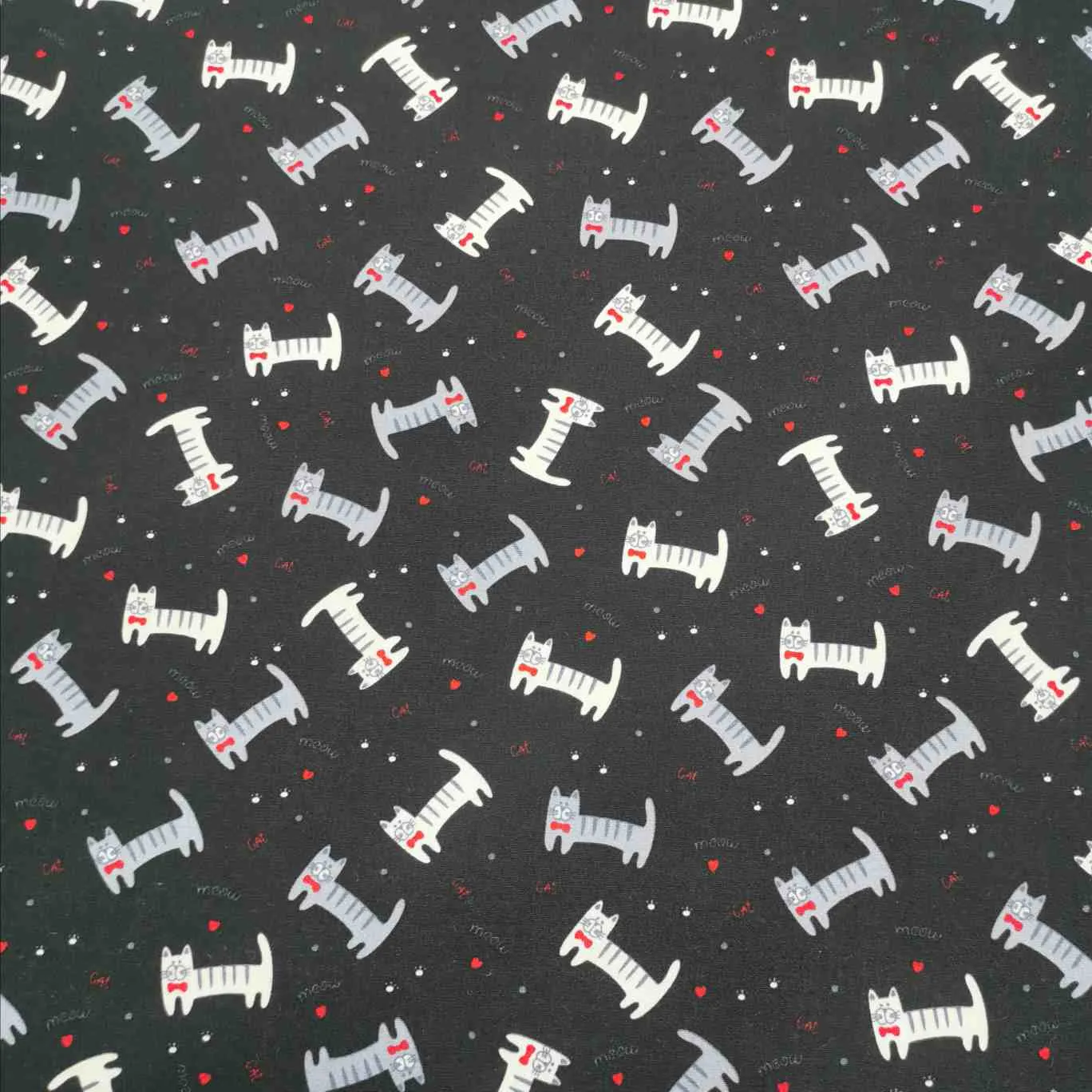 Cotton Poplin, Dapper Cats