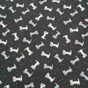 Cotton Poplin, Dapper Cats