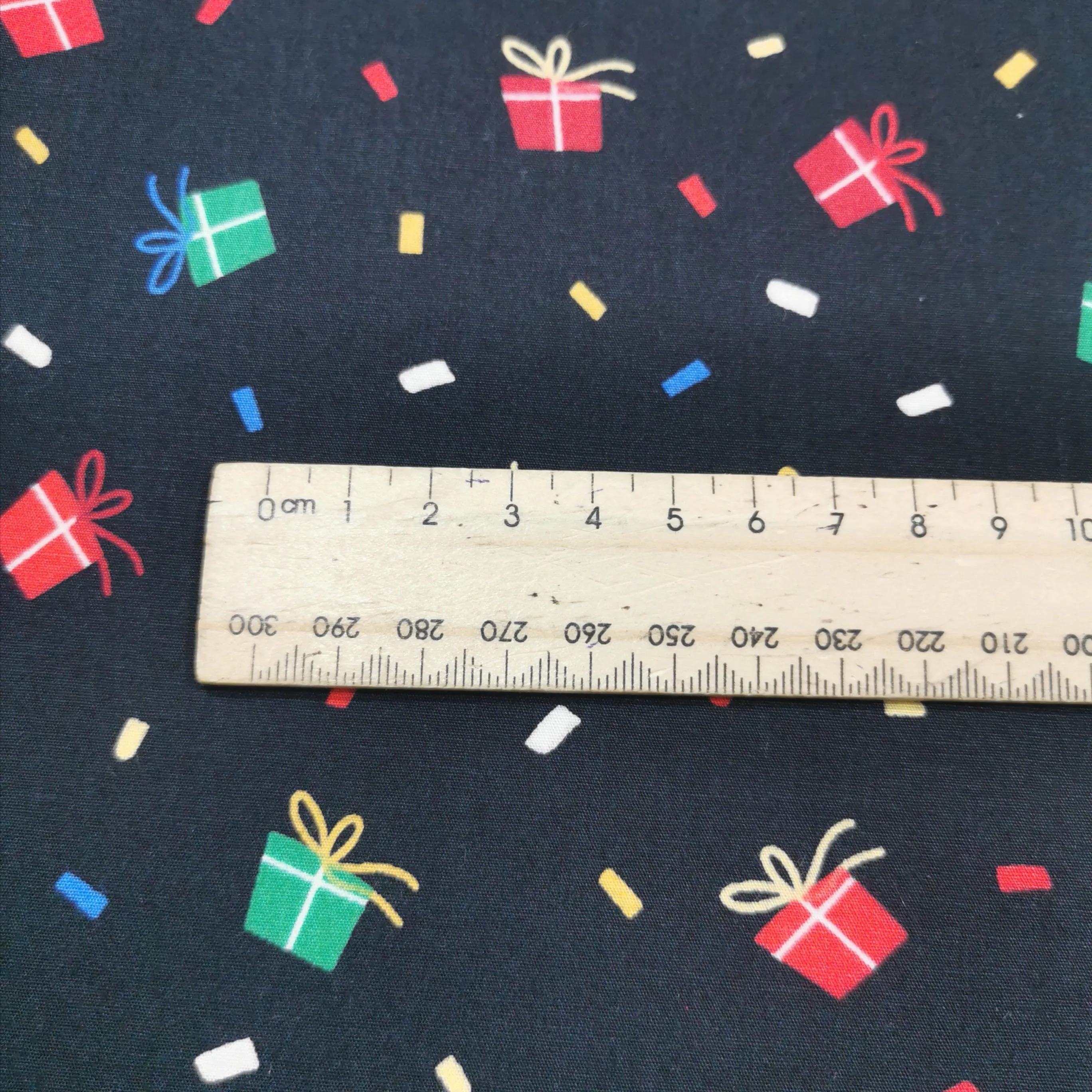 Cotton Poplin, Presents, Black