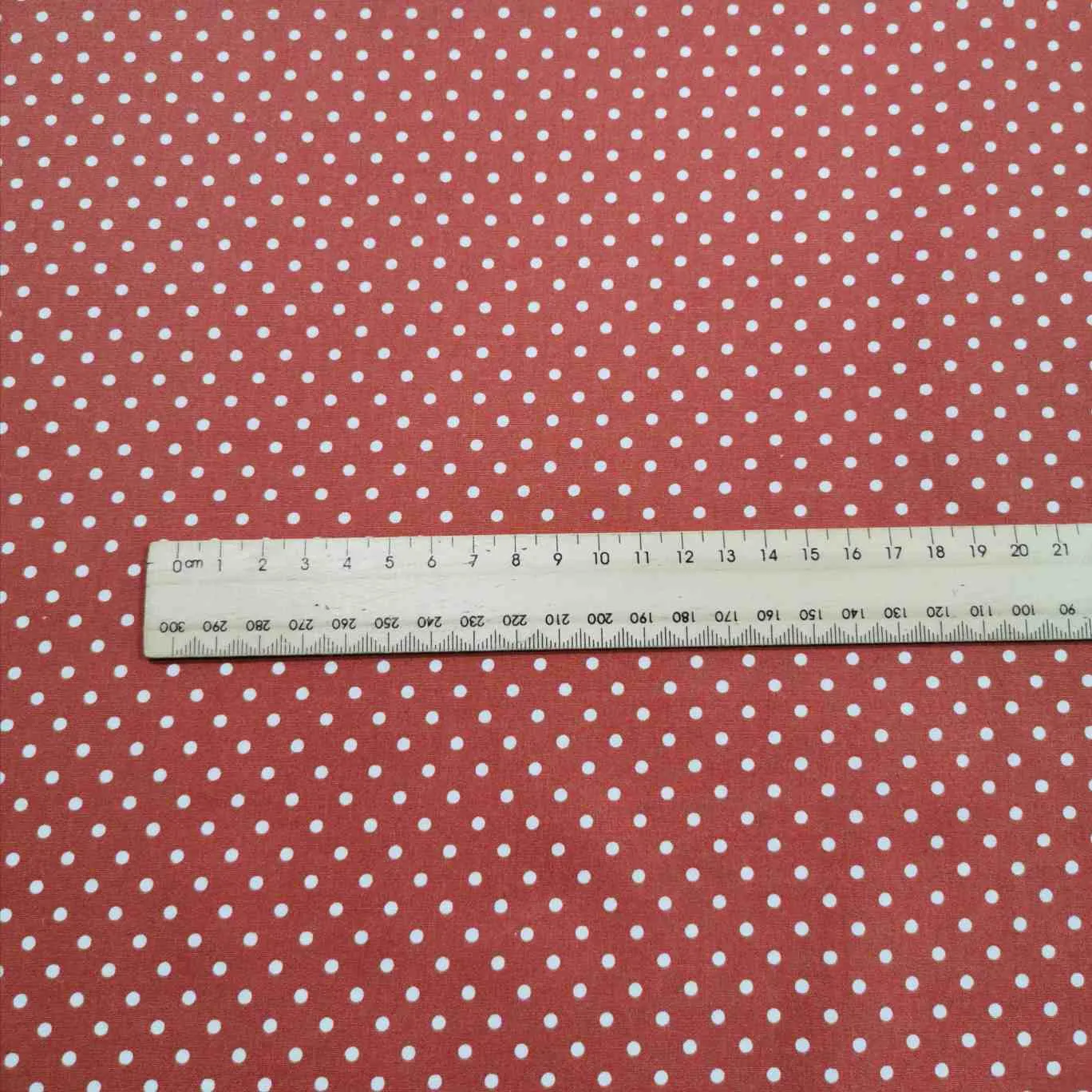 Cotton Poplin, Small Polka Dot, Russet