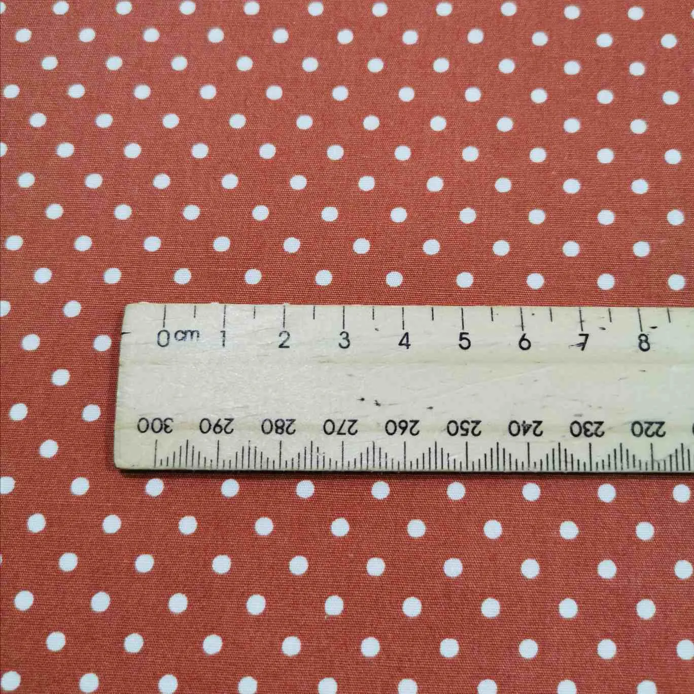 Cotton Poplin, Small Polka Dot, Russet