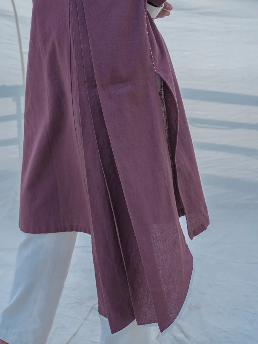 Cotton X Linen Brown Kurta