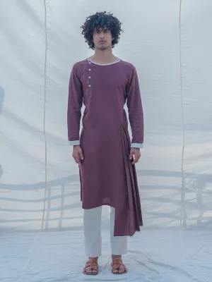 Cotton X Linen Brown Kurta