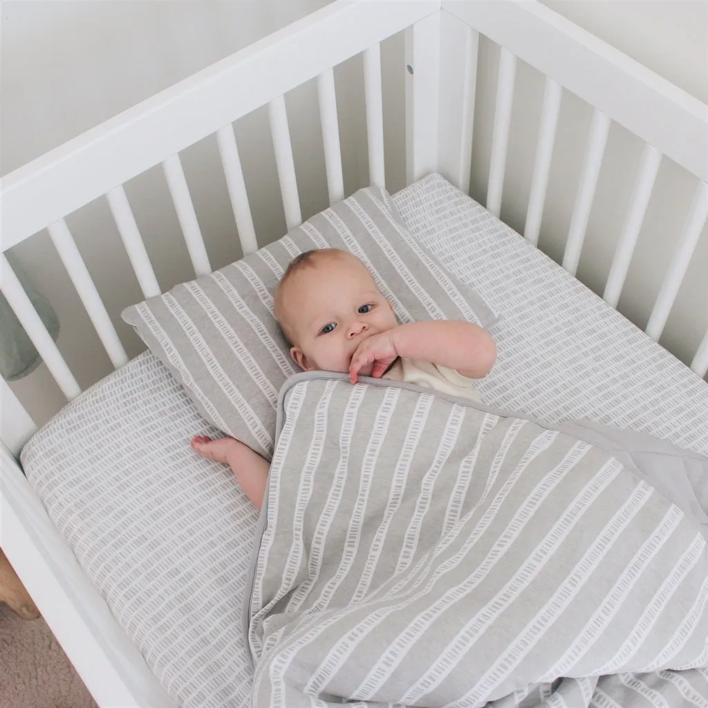 Crib Set - 4 Piece - Grey