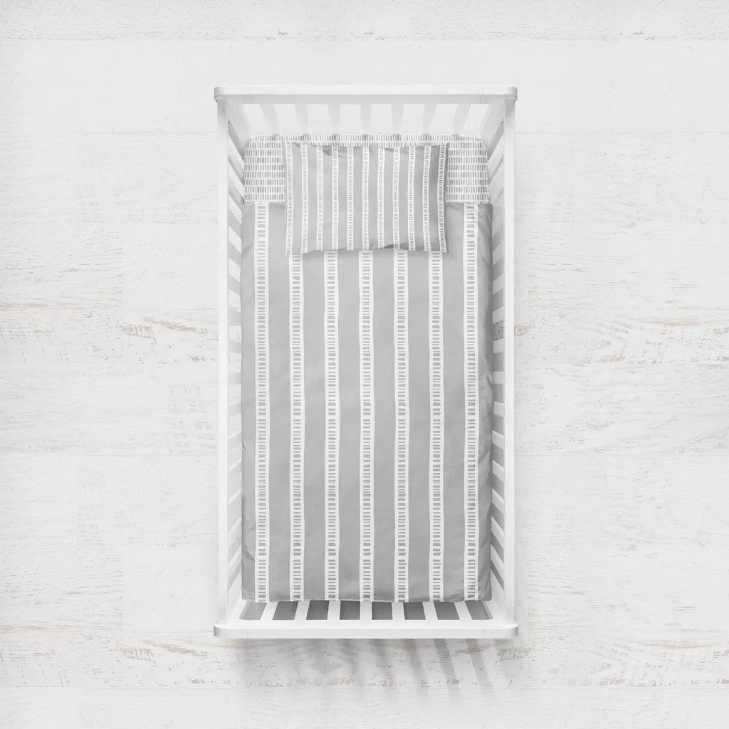 Crib Set - 4 Piece - Grey