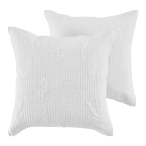 Cross Stitch Sea Euro Sham Set of 2