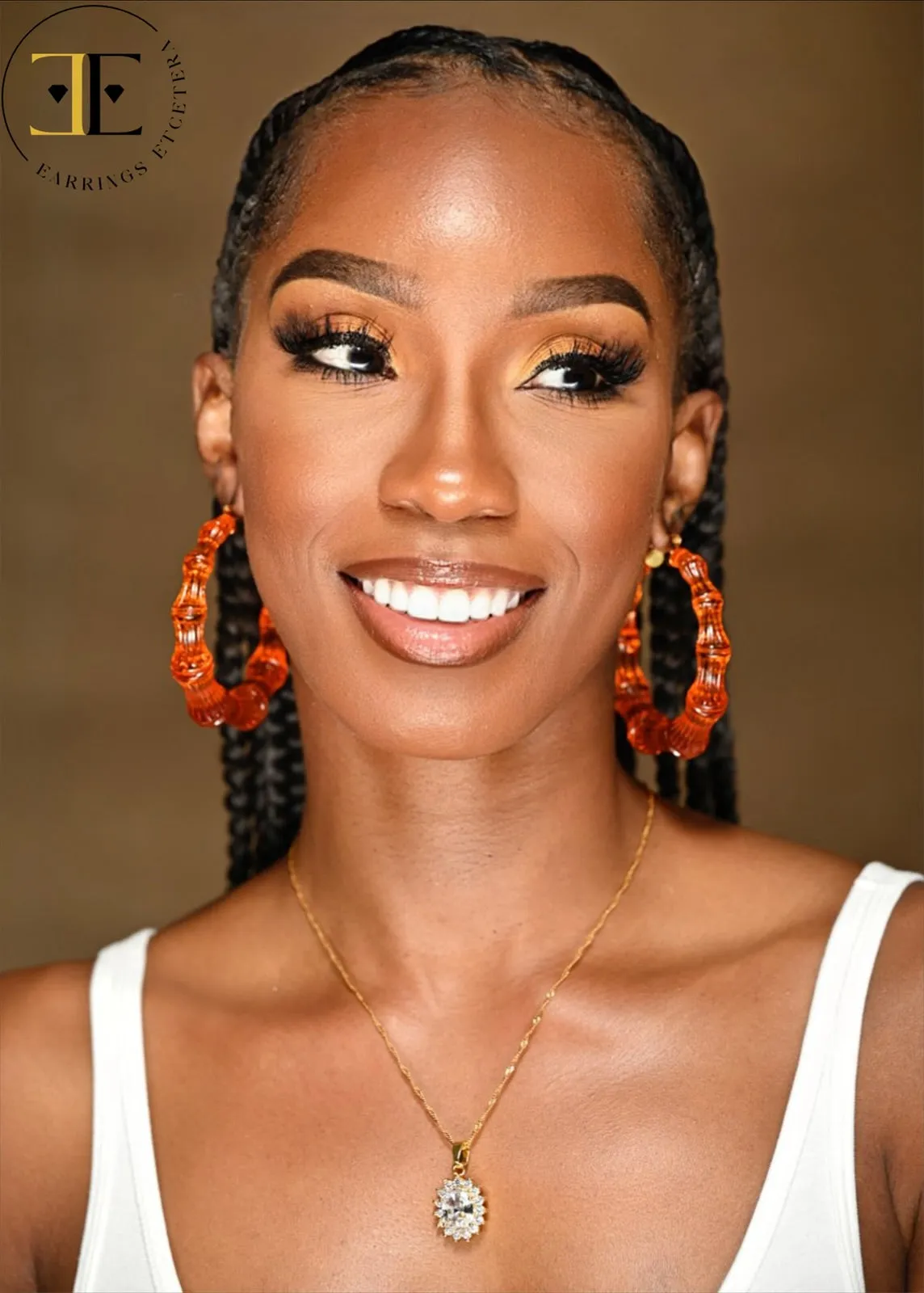 CRYSTAL CLEAR BAMBOO HOOPS (ROUND)