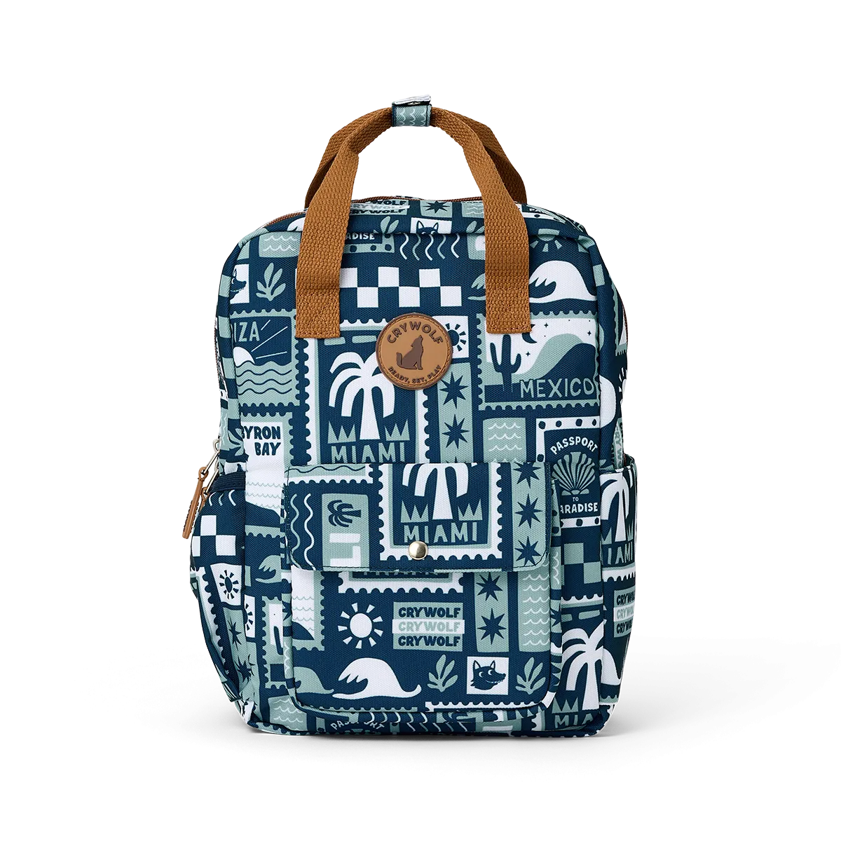 Crywolf | Mini Backpack - Blue Postcards
