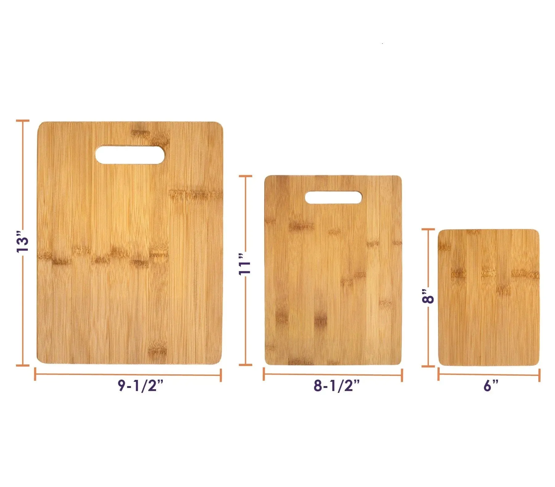 Cutting Board | 3-Piece Bamboo Set