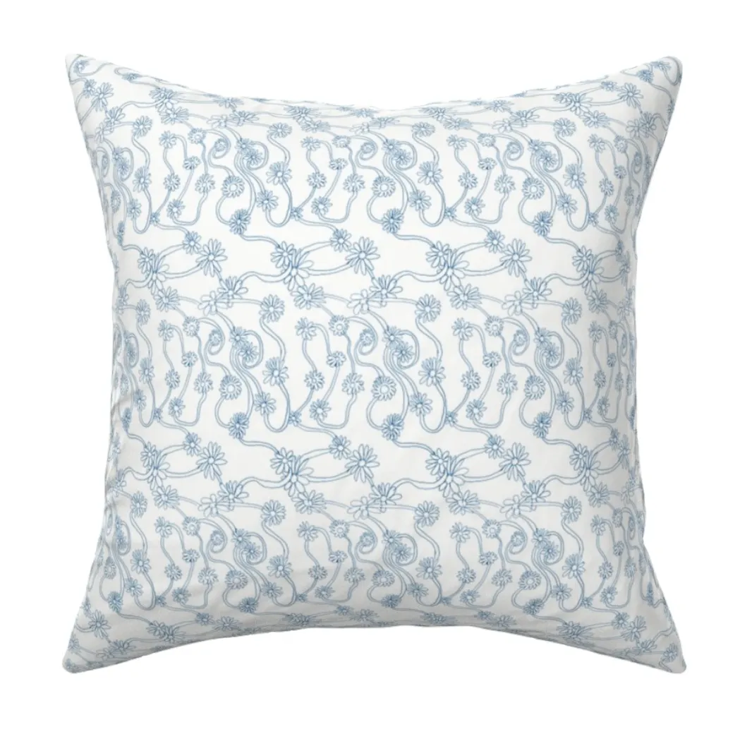 Daisy Dutch Blue Pillow