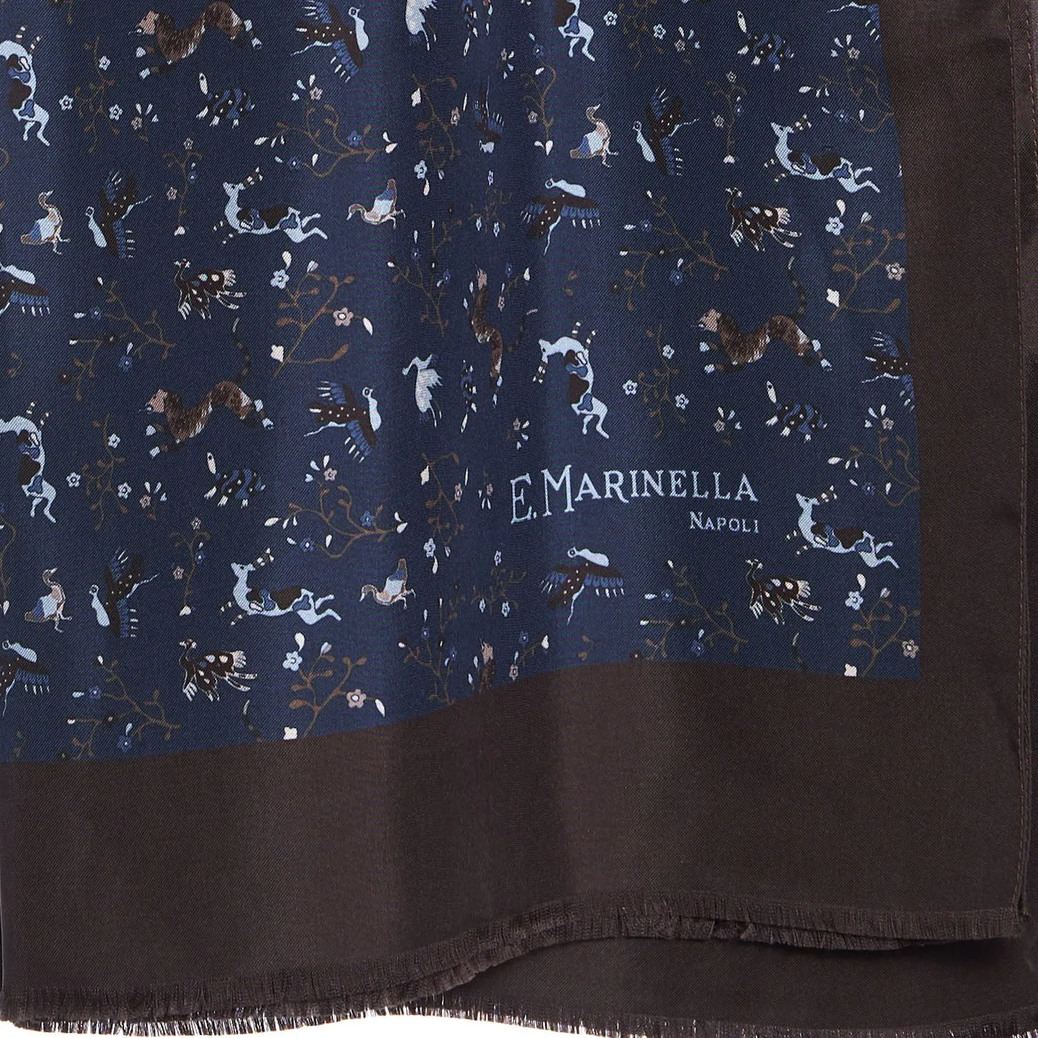 DARK BROWN MADDER SILK STOLE