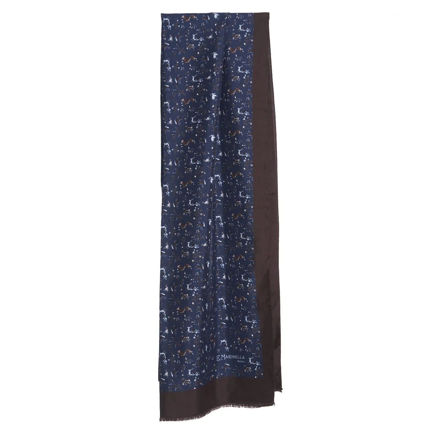DARK BROWN MADDER SILK STOLE