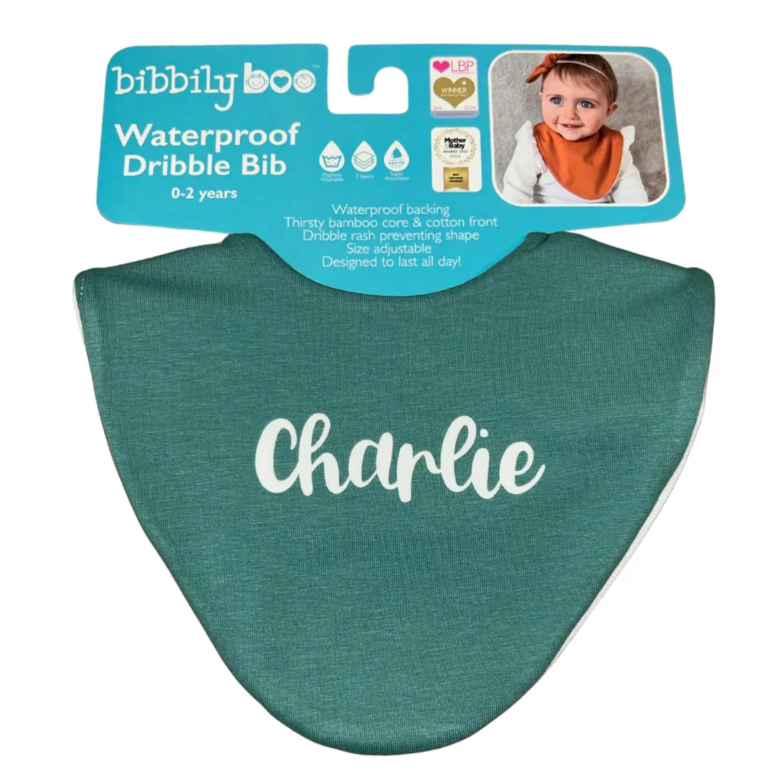 Dark Green Waterproof Dribble Bib