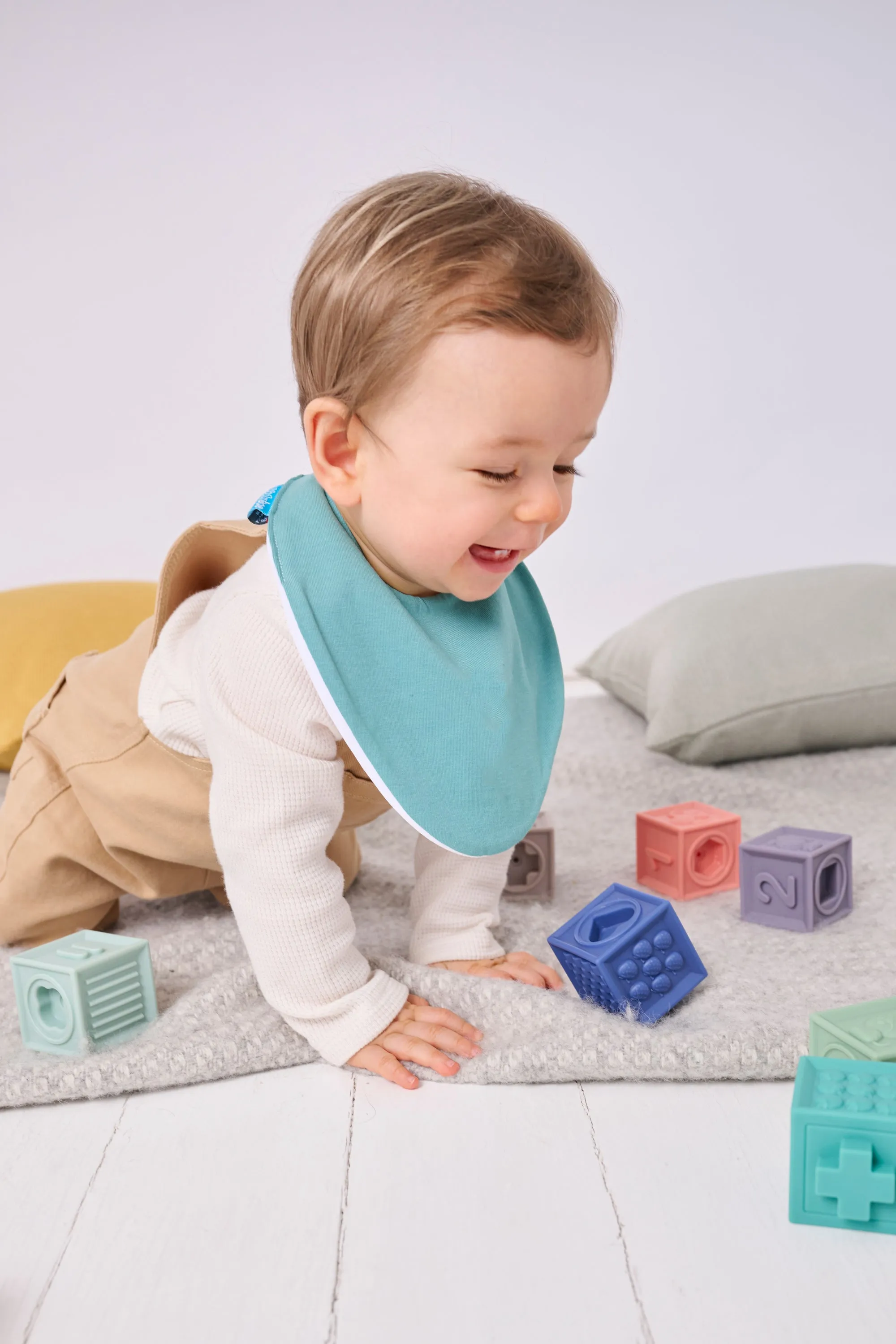 Dark Green Waterproof Dribble Bib
