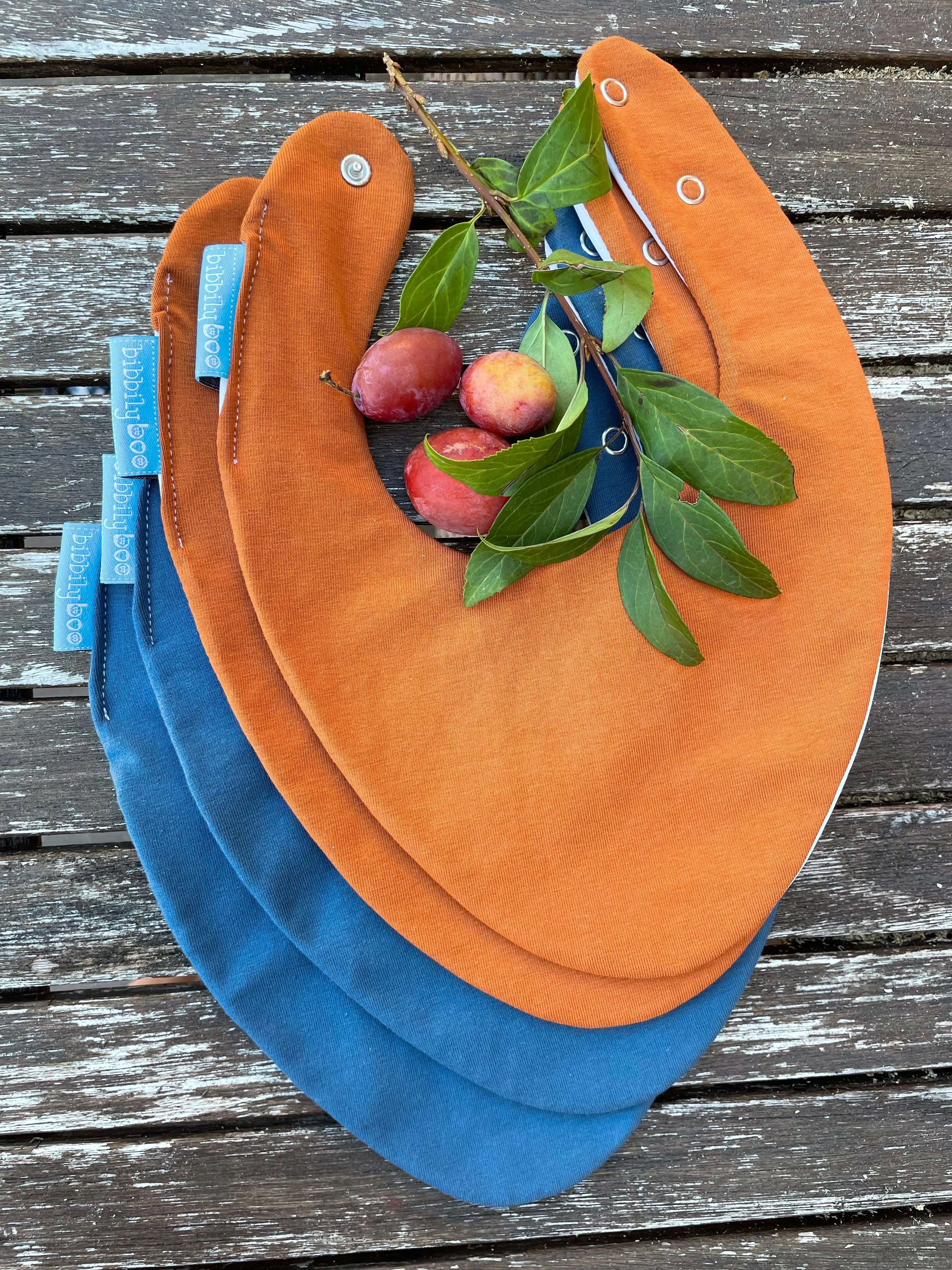Denim Blue Waterproof Dribble Bib