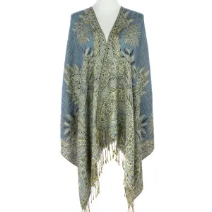 Denim Floral Pashmina