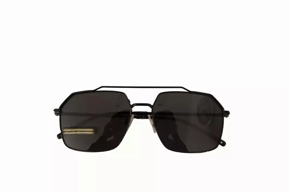 DG2250 Black Metal Full Rim Square Eyewear Sunglasses