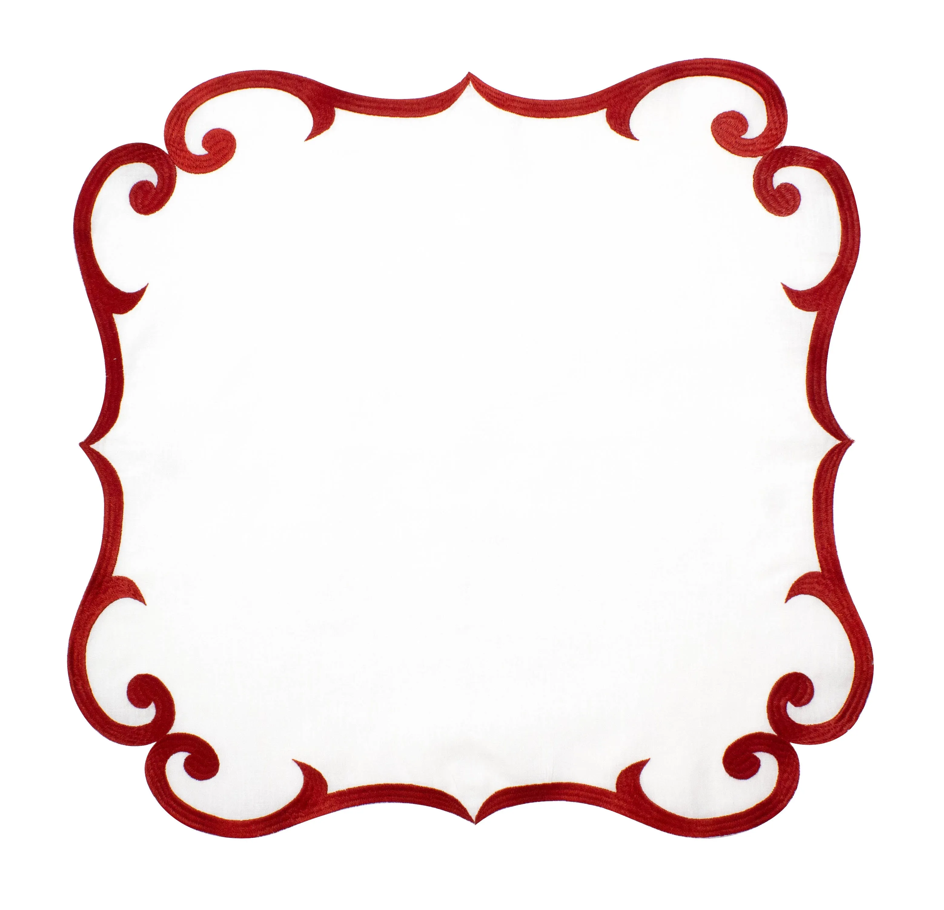 Dinner Napkin~ Set of Four Draper Linen Scroll