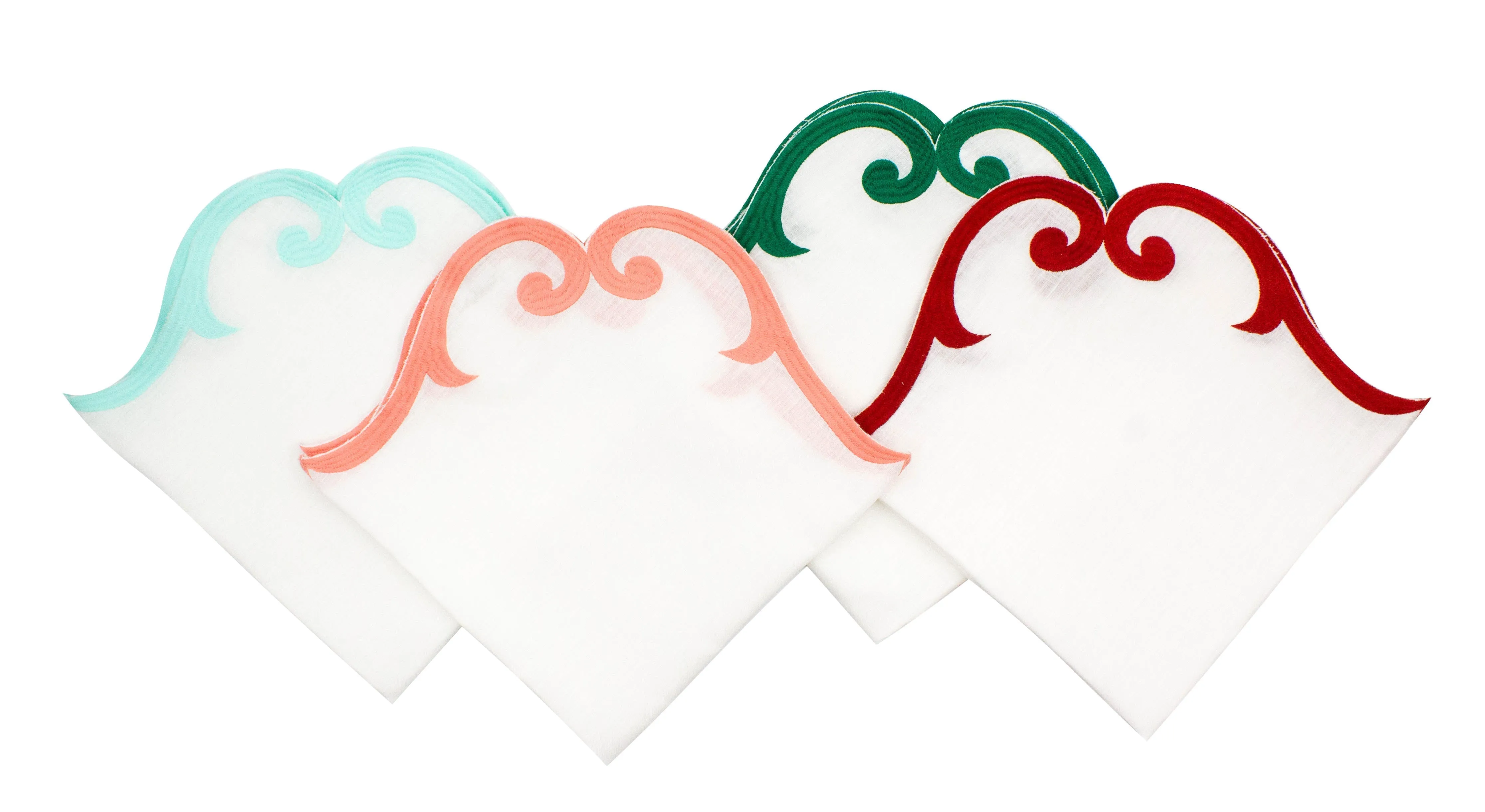 Dinner Napkin~ Set of Four Draper Linen Scroll