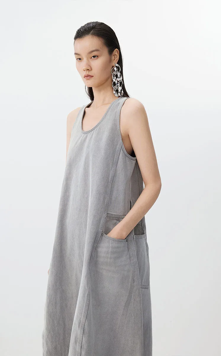 Dress / JNBY Colorful Denim Sleeveless Dress