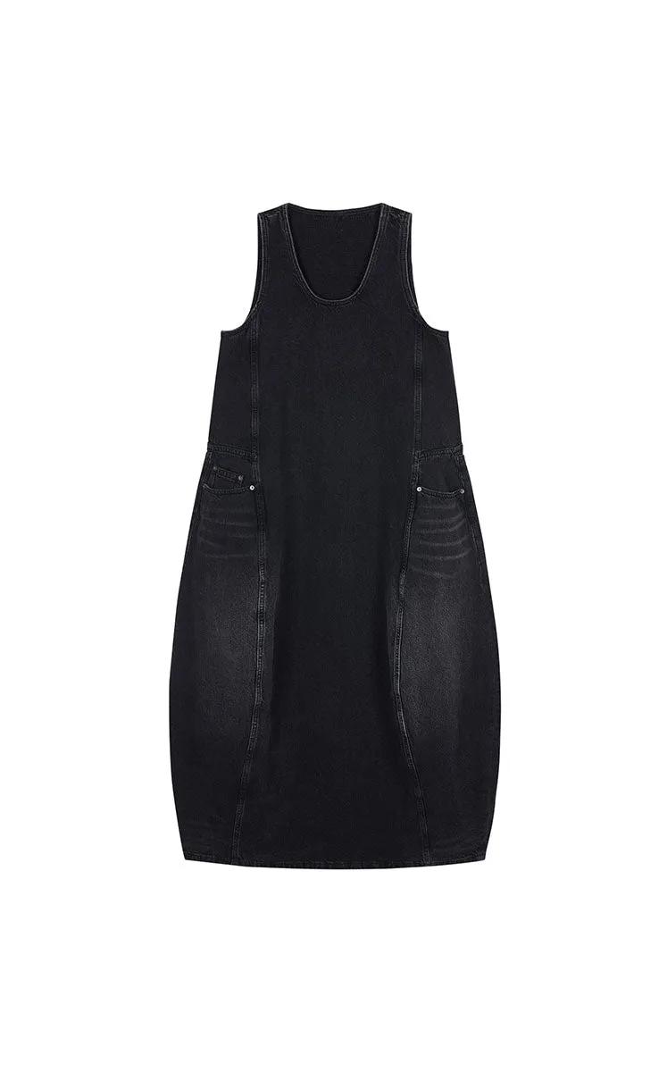 Dress / JNBY Colorful Denim Sleeveless Dress