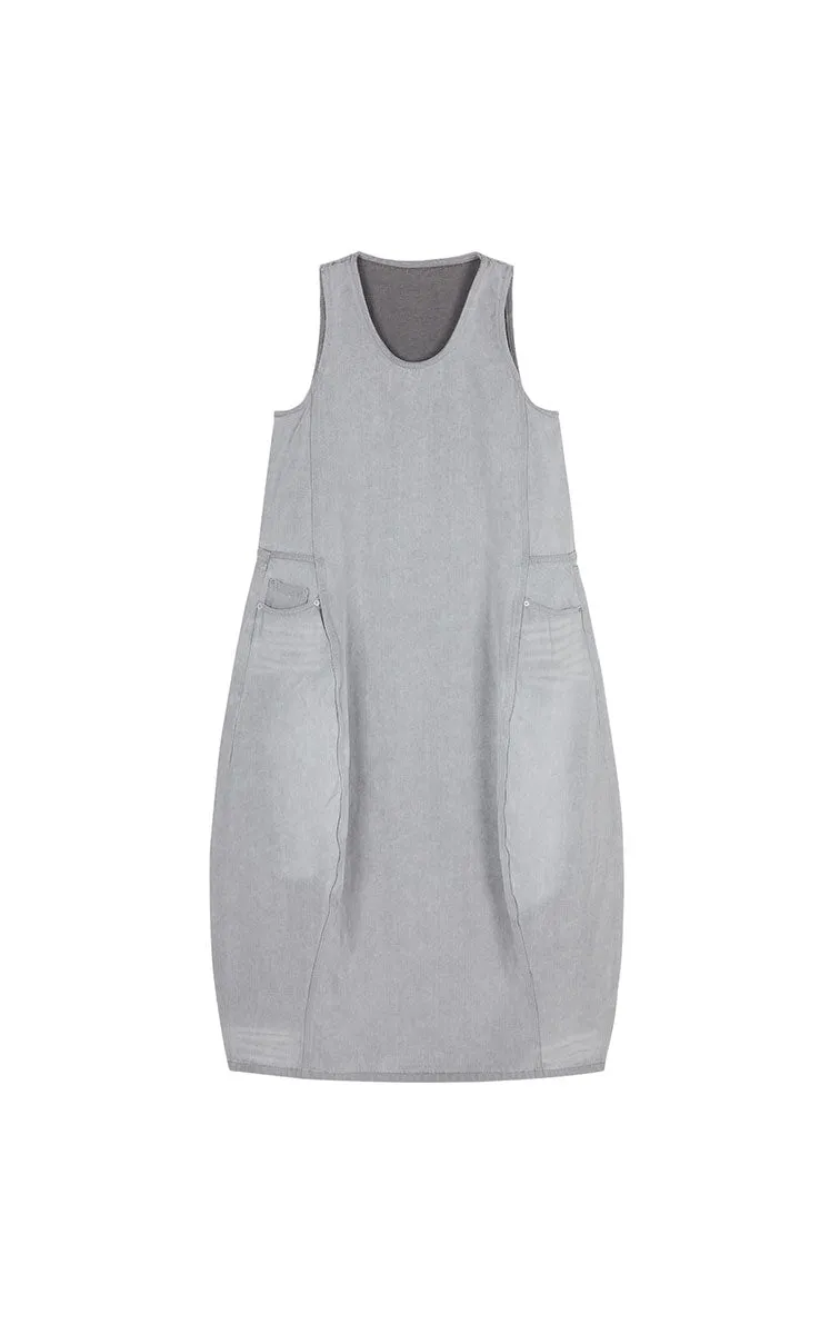 Dress / JNBY Colorful Denim Sleeveless Dress