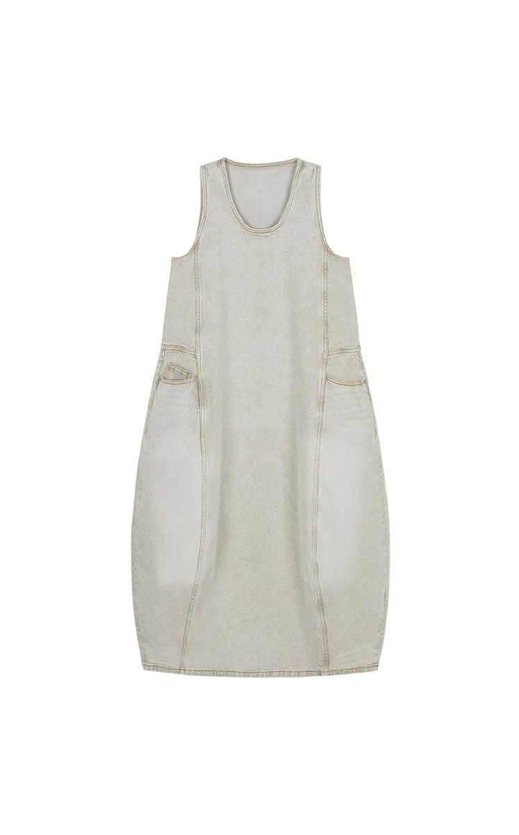 Dress / JNBY Colorful Denim Sleeveless Dress