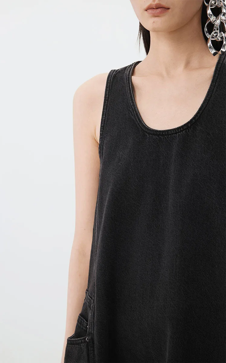 Dress / JNBY Colorful Denim Sleeveless Dress