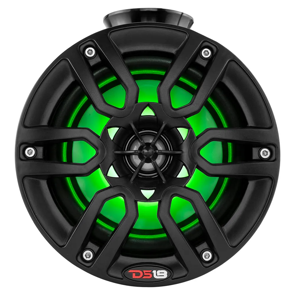 DS18 HYDRO 8" Compact Wakeboard Pod Tower w/RGB Light - 375W - Black [NXL-PS8BK]