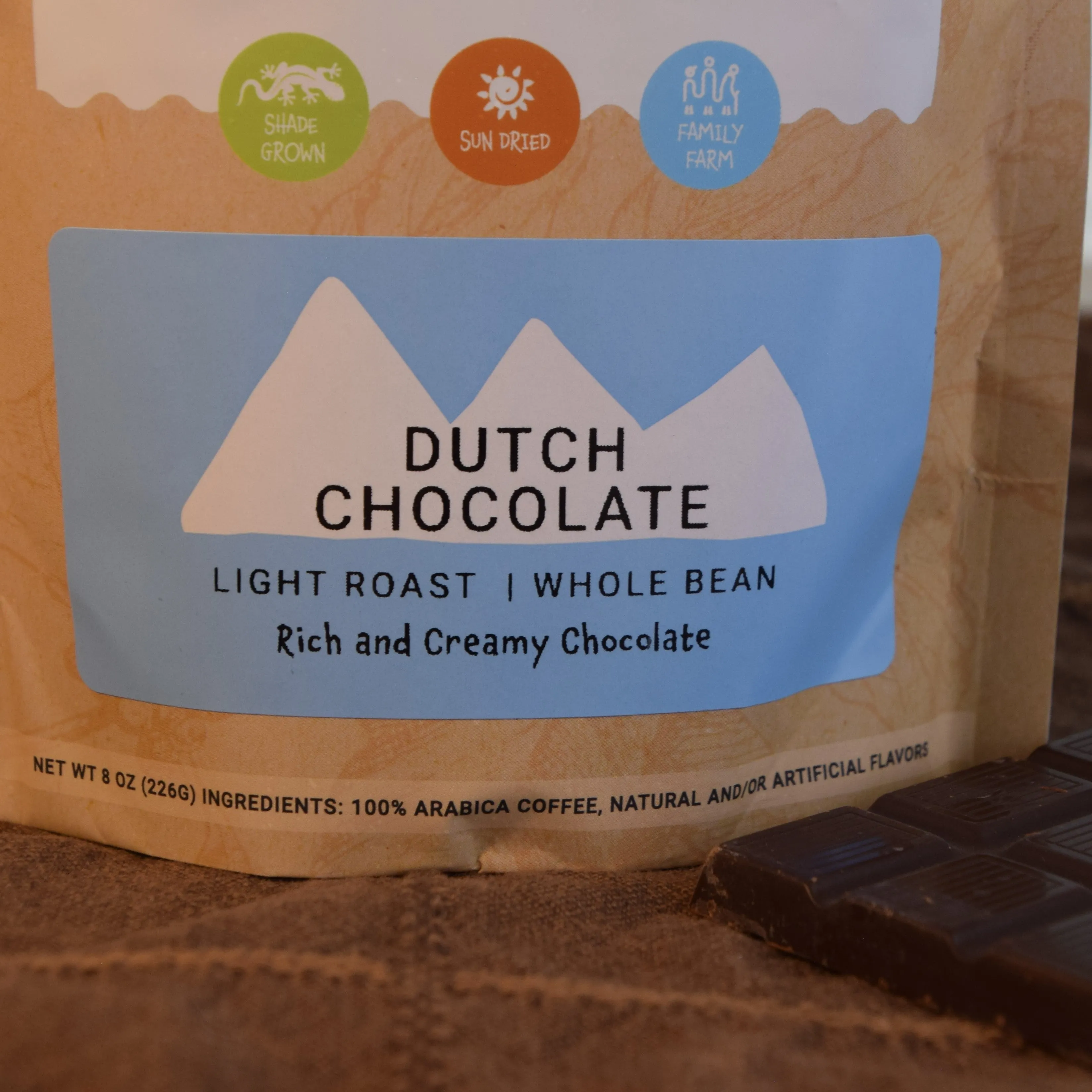 Dutch Chocolate Coffee - 8 oz bag | Rich Creamy Chocolate