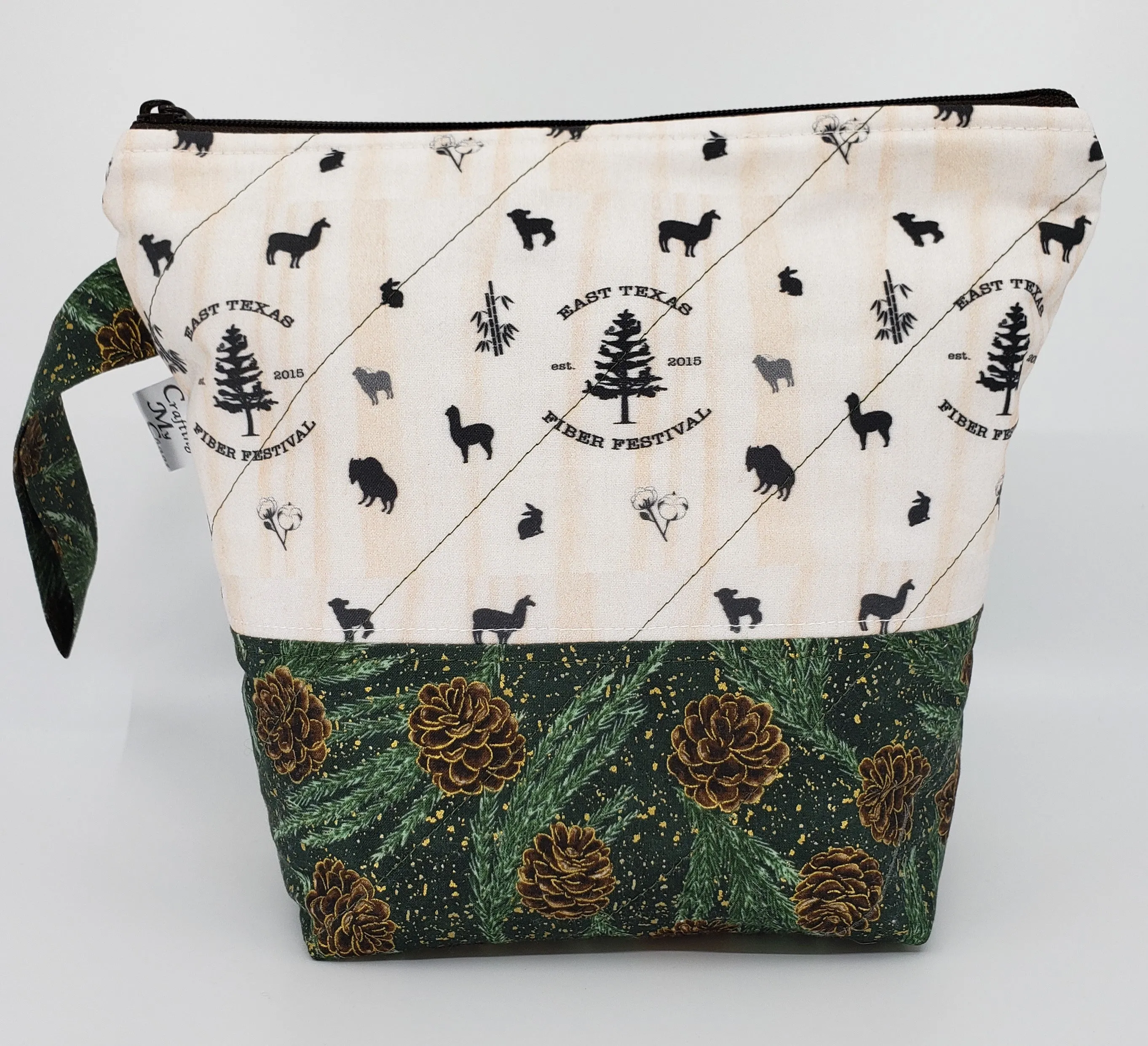 East Texas Fiber Fest - Green - Project Bag - Small