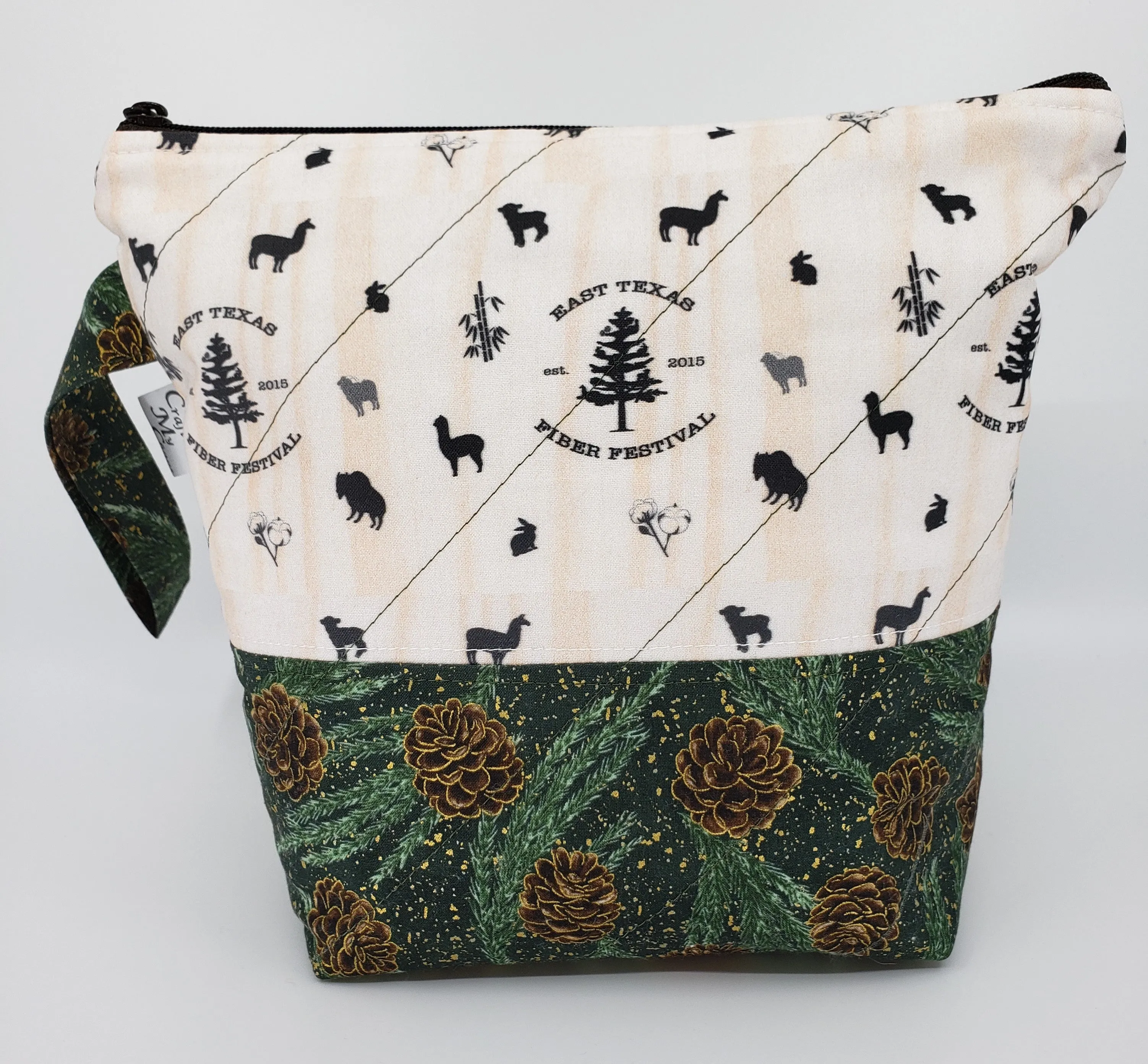 East Texas Fiber Fest - Green - Project Bag - Small