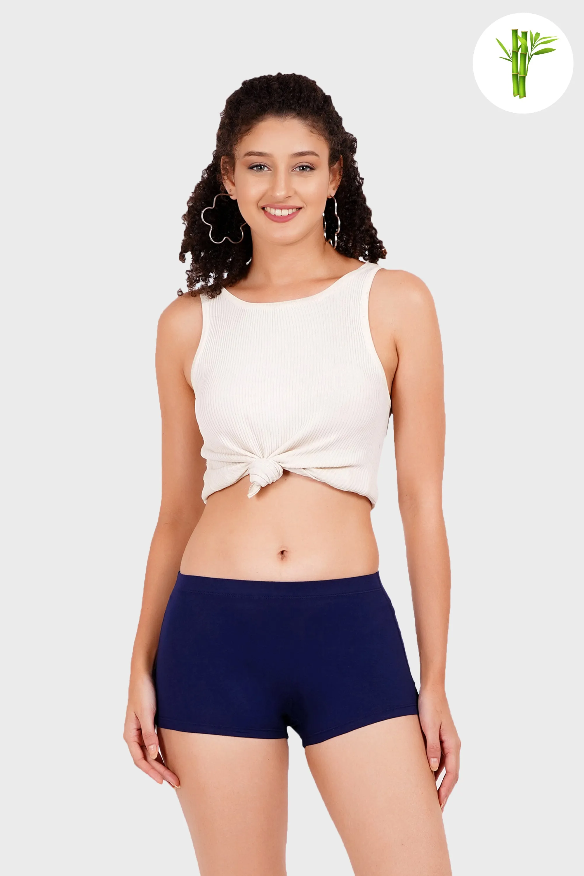 Eco friendly Micro Bamboo Boyshorts - Berry Blue