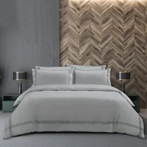 Egyptian Cotton 400 Thread Count  Duvet Giorgio Silver Cover Set