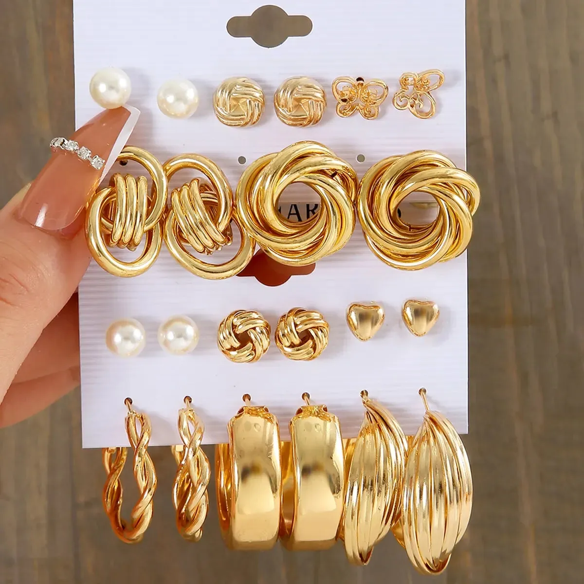 Elegant 11-Pair Earring Set