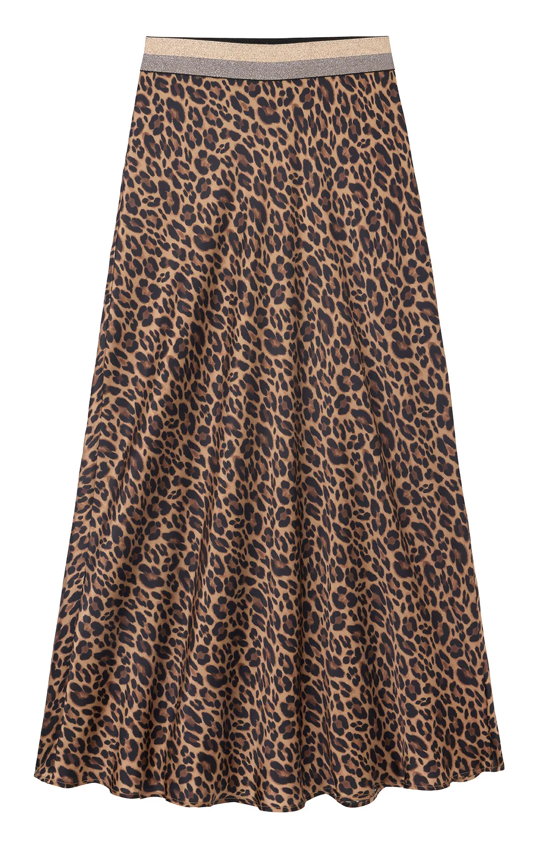 Ella Silk Skirt - Leopard