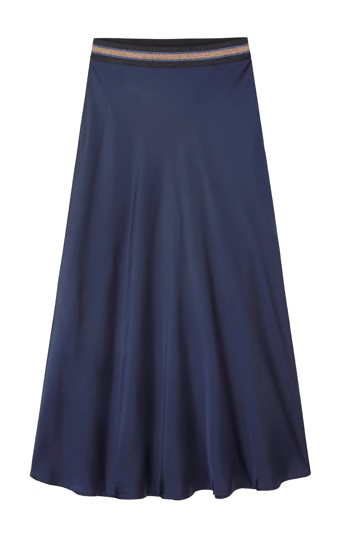 Ella Silk Skirt - Midnight