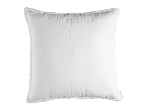 Emily European Pillow / White Linen 26X26
