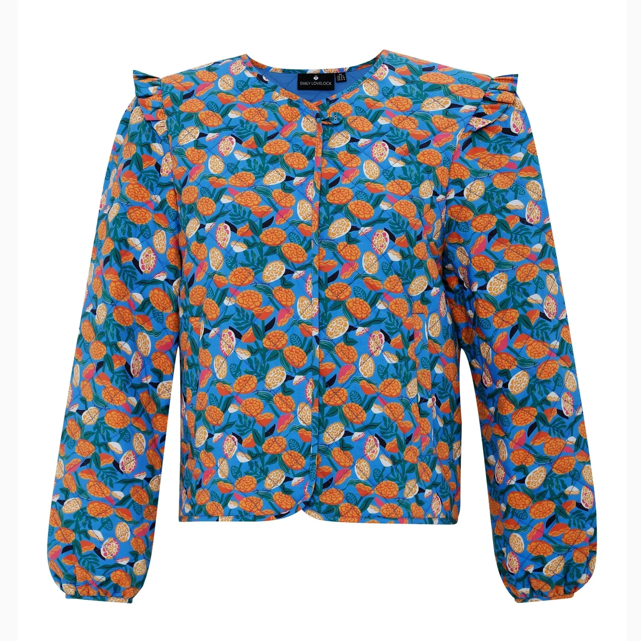 Emily Lovelock - Brenda Quilted Blue | J1001