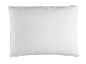 Emily Luxe Euro Pillow / White Linen 27X36