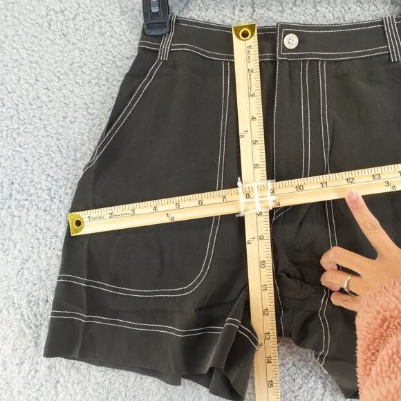 Equipment Women's Jaxon Silk Short in True Black size 00 NWT $295
