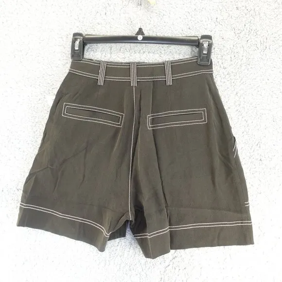 Equipment Women's Jaxon Silk Short in True Black size 00 NWT $295