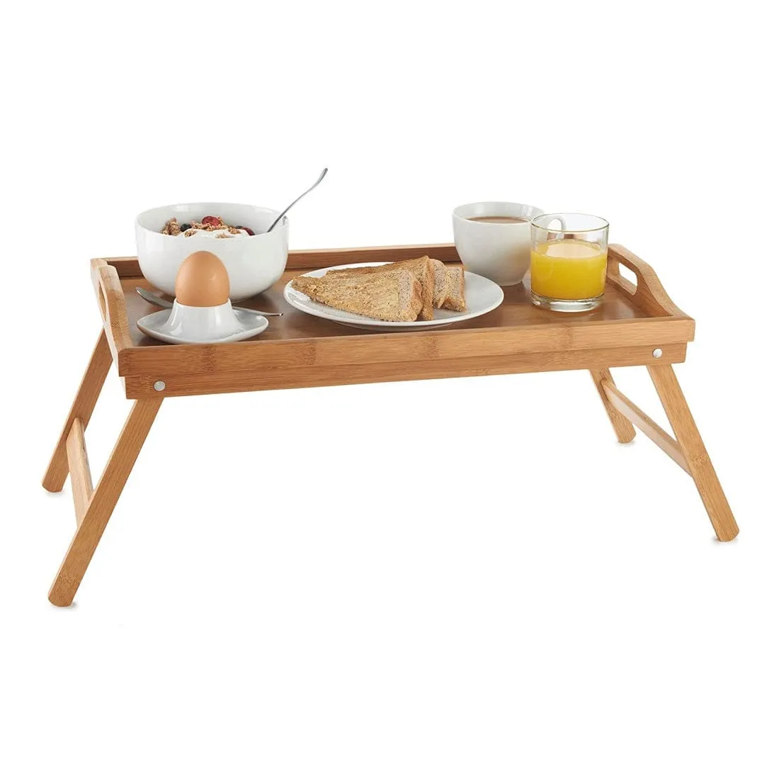 Excellent Houseware Bamboo Serving Tray For Bed 50x30cm